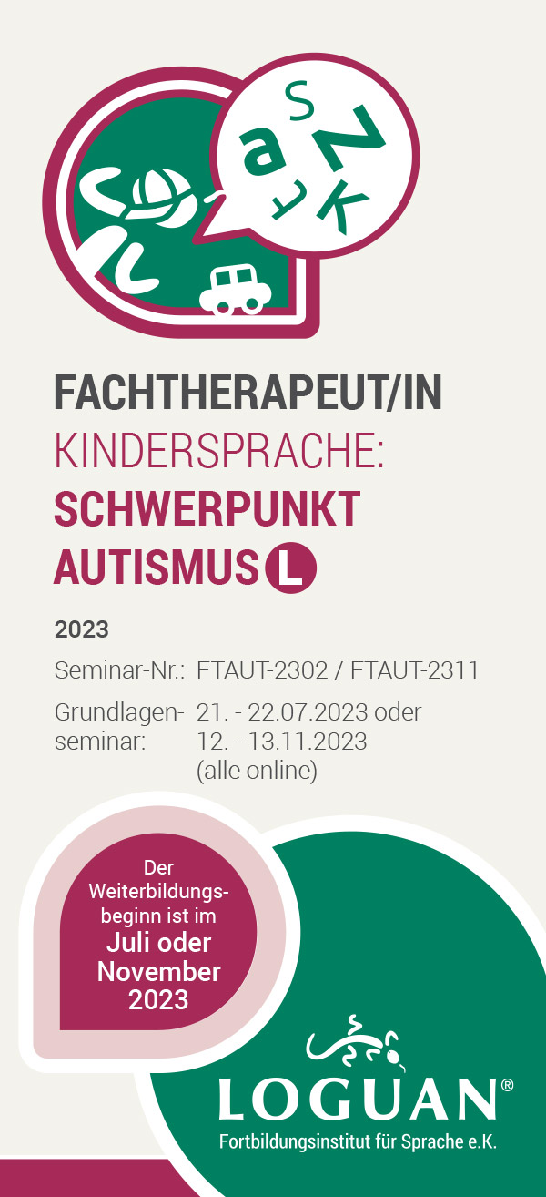 Loguan Flyer FachtherapeutIn Autismus