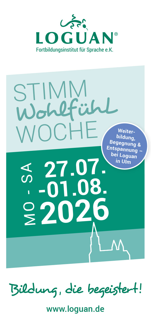 Loguan Flyer Stimmwohlfühlwoche 2026